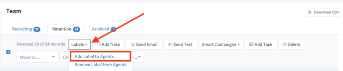 Add Label to Agents Retention - Updating and Merging Data Article