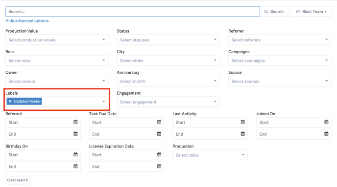 Updated Roster Label Retention - Updating and Merging Data Article